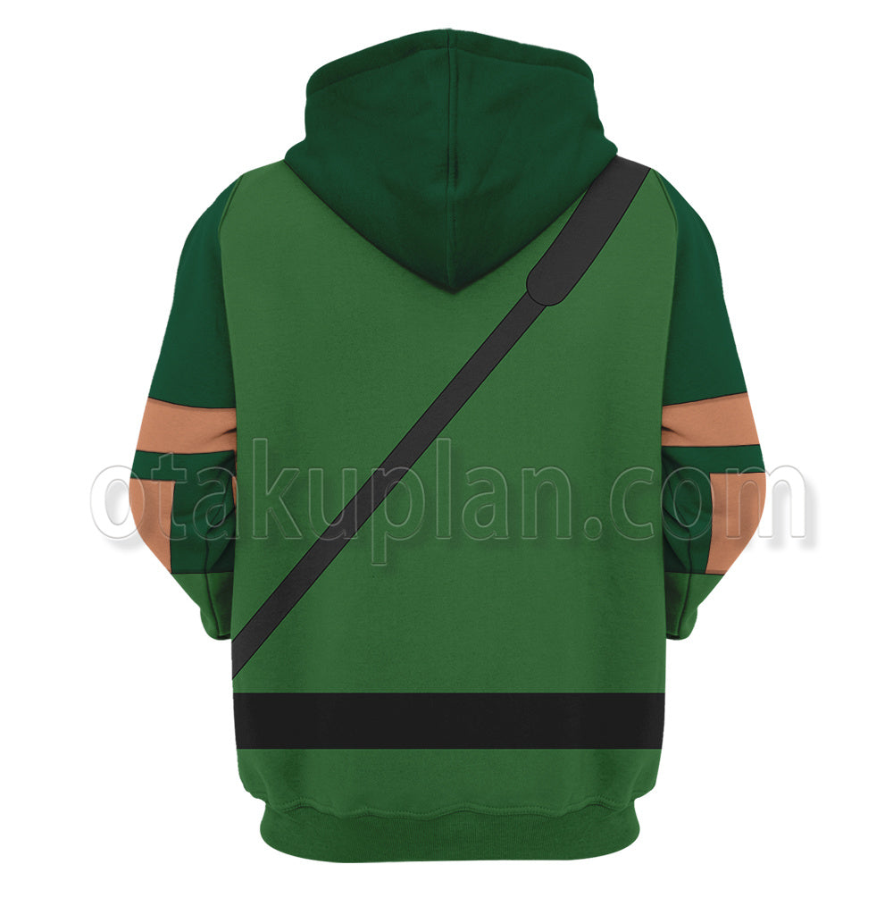 Dc Greeb Arrow Green Uniform Cosplay Hoodie