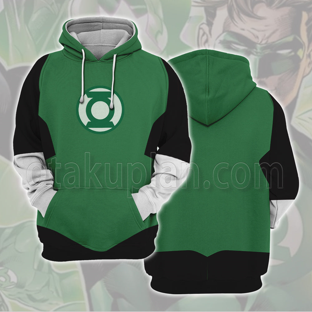 Dc Green Lantern Hal Jordan Classic Suit Cosplay Hoodie
