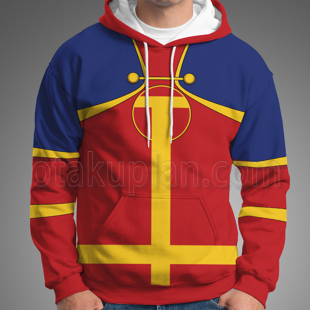 Dc Red Tornado Red And Yellow Cosplay Hoodie