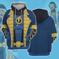 Dc Static Earth 27 Blue Cosplay Hoodie