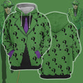 Dc The Riddler Green Suit Cosplay Hoodie