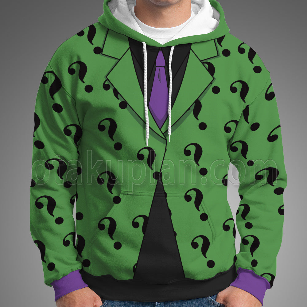 Dc The Riddler Green Suit Cosplay Hoodie