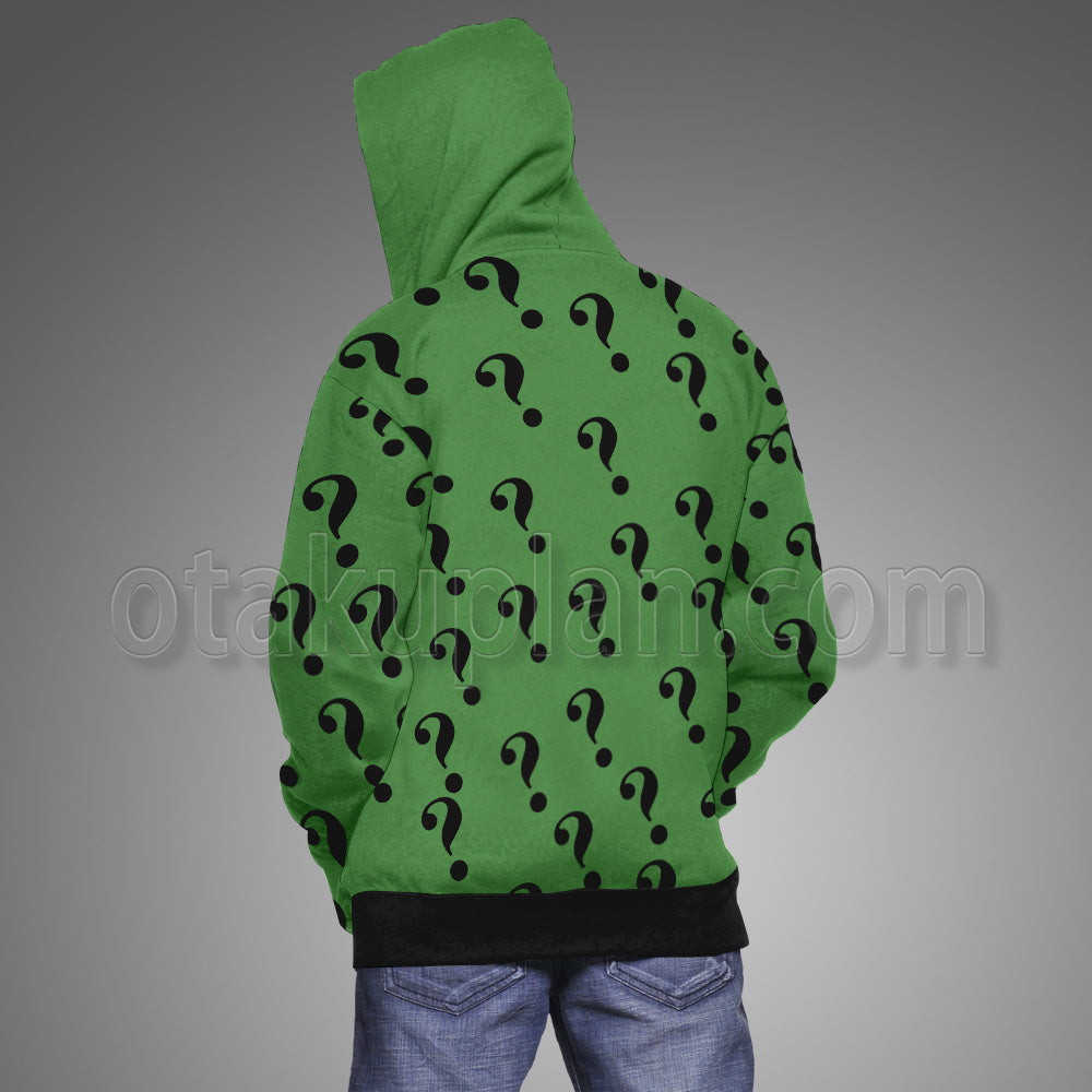 Dc The Riddler Green Suit Cosplay Hoodie