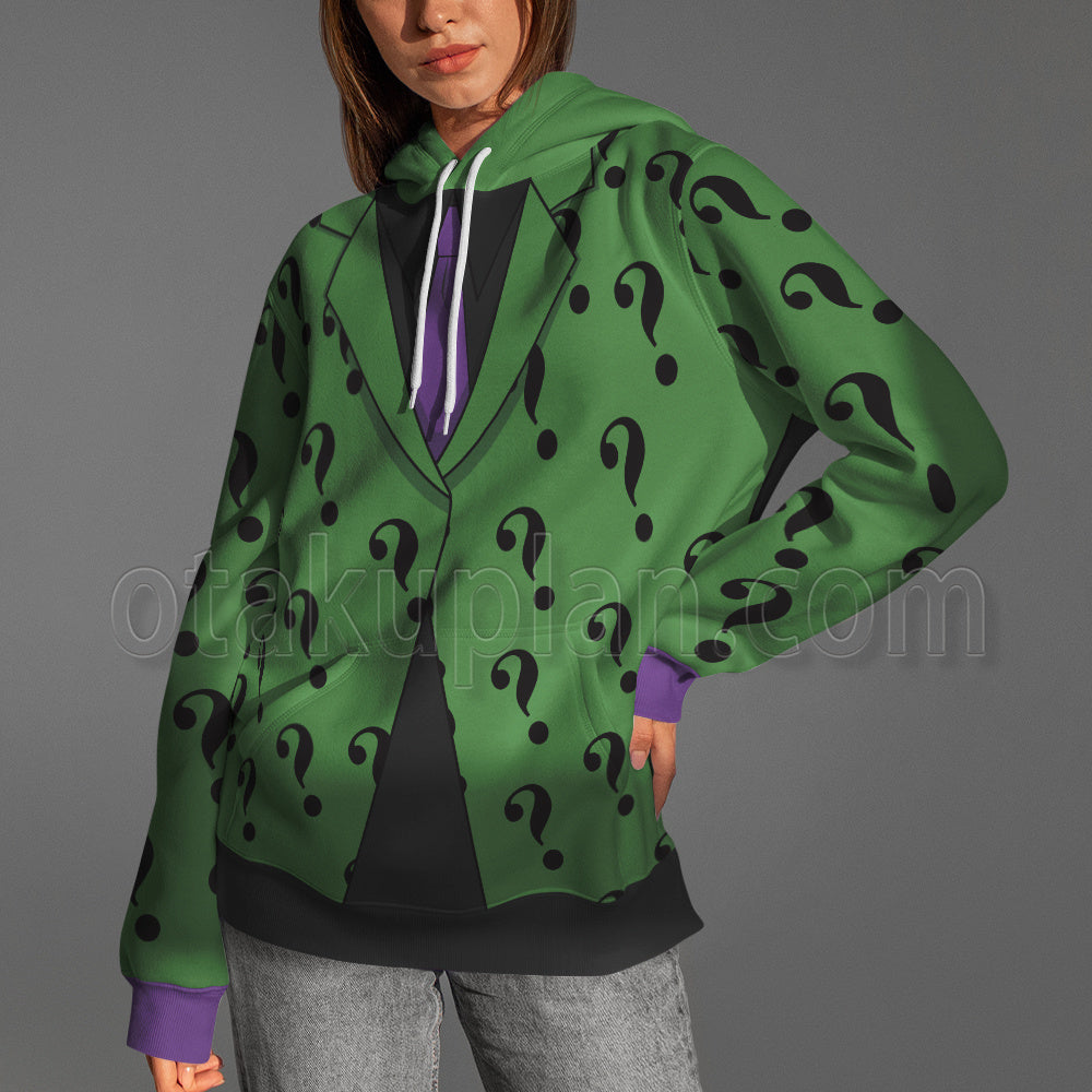 Dc The Riddler Green Suit Cosplay Hoodie