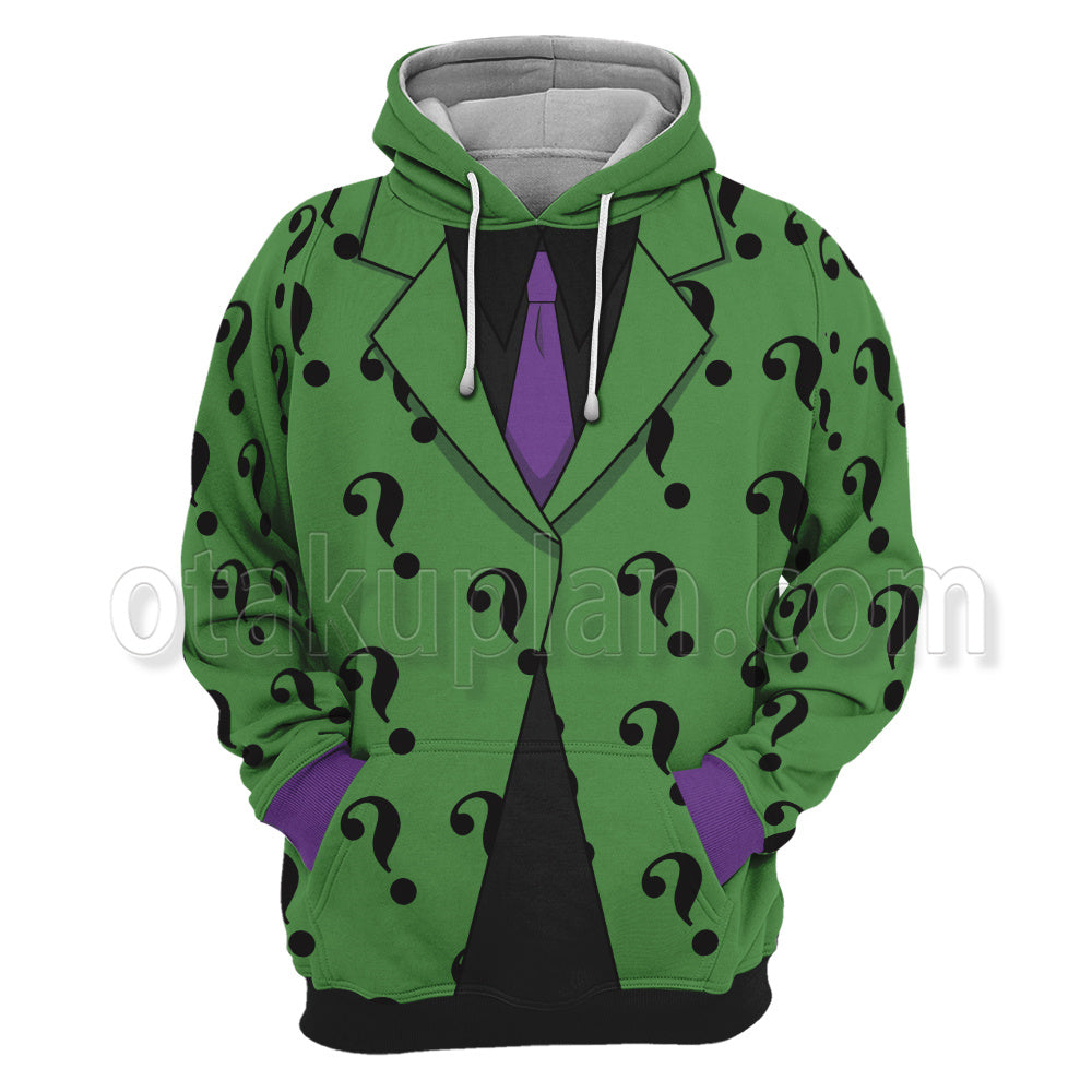 Dc The Riddler Green Suit Cosplay Hoodie