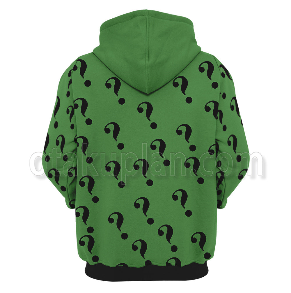 Dc The Riddler Green Suit Cosplay Hoodie