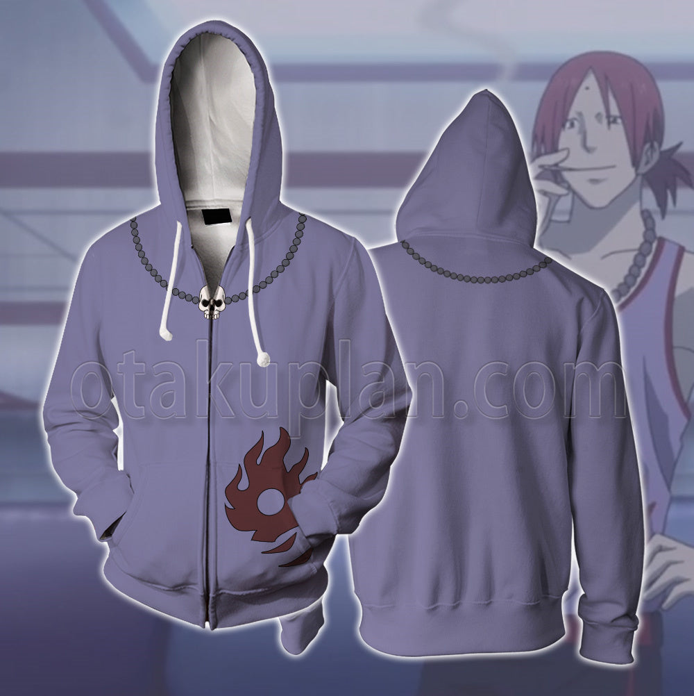 Deadman Wonderland Azuma Genkaku Purple Cosplay Hoodie