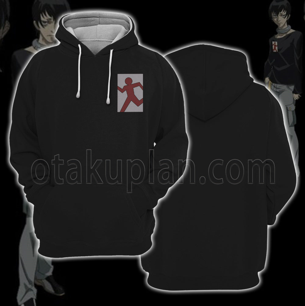 Deadman Wonderland Rokuro Bundo Black Cosplay Hoodie