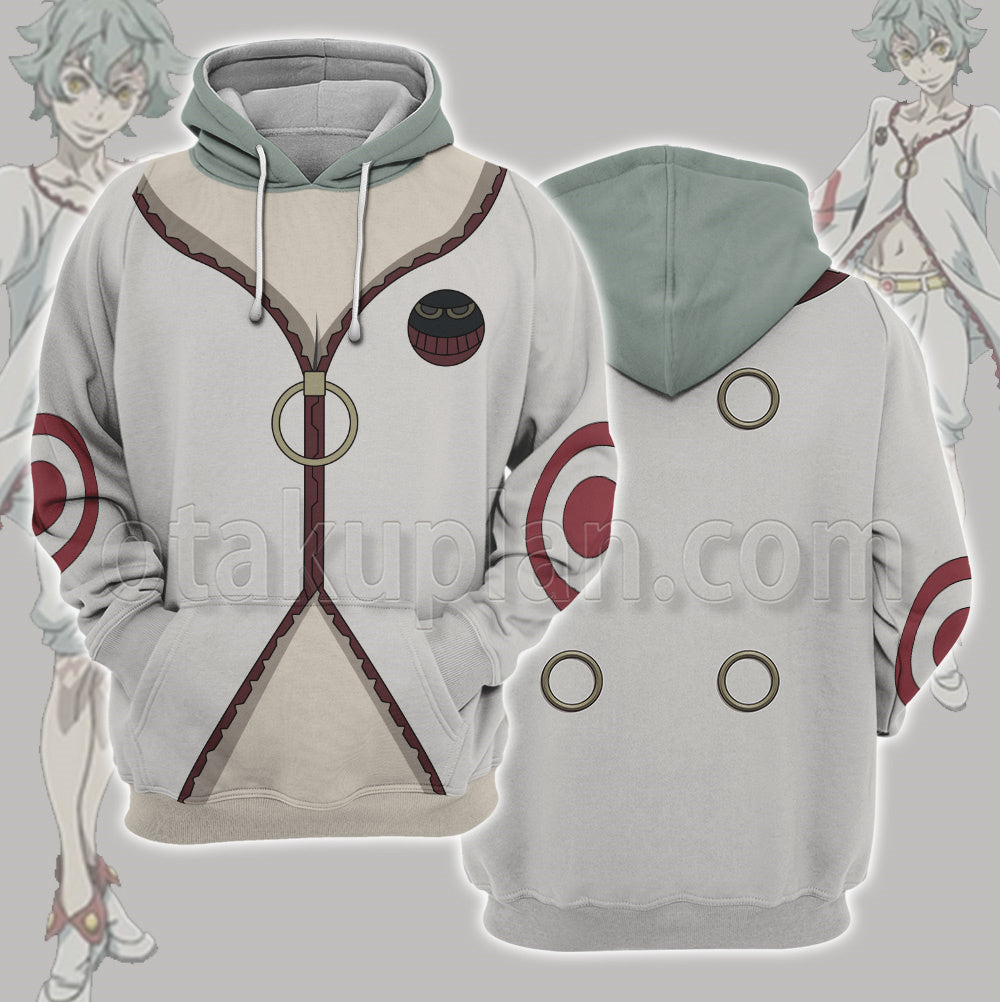 Deadman Wonderland Sakigami Toto White Cosplay Hoodie