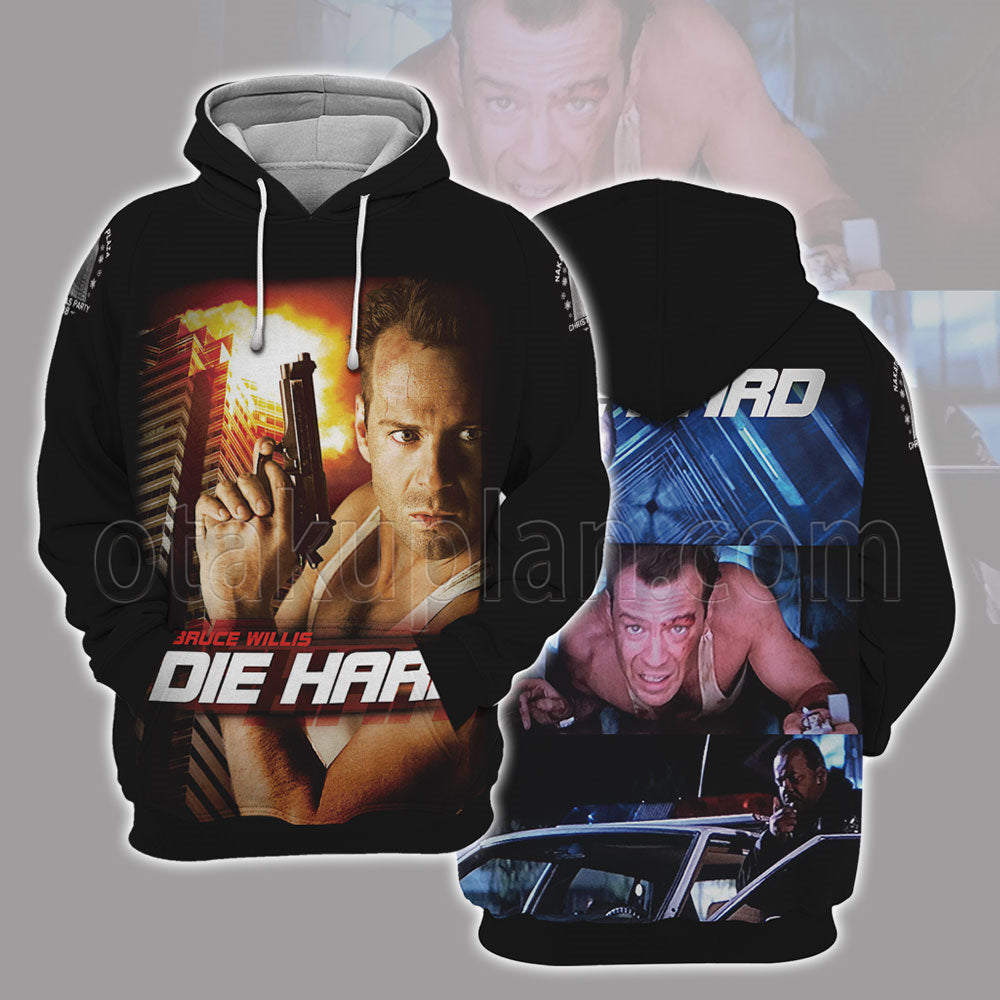 Die Hard 1988 Black Hoodie