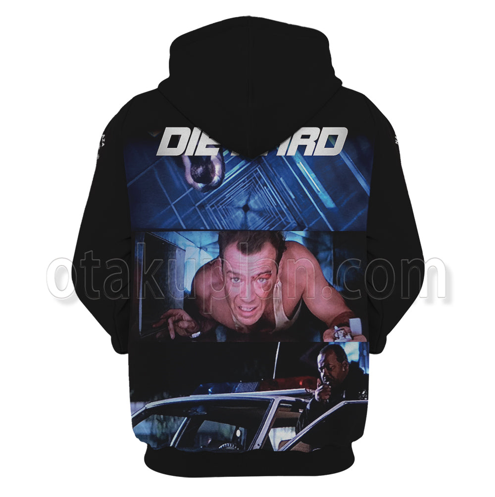 Die Hard 1988 Black Hoodie
