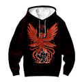 Digimon Adventure Birdramon Red And Black Anime Apparel