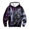 Digimon Adventure Black Gallantmon In Purple Starry Sky Anime Apparel