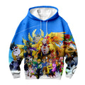 Digimon Adventure Characters Soaring Above The Blue Sky Anime Apparel