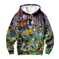 Digimon Adventure Characters Vibrant Colorful Dynamic Collage Anime Apparel