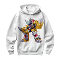 Digimon Adventure Chibi Wargreymon Posing With Yellow Anime Apparel