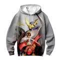 Digimon Adventure Davis Motomiya Imperialdramon Fighter Mode Grey Anime Apparel