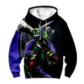 Digimon Adventure Dinobeemon Flying In Blue And Black Background Anime Apparel