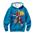 Digimon Adventure Fladramon Standing On Blue Background Anime Apparel