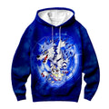 Digimon Adventure Gabumon And Garurumon Glowing In Blue Light Anime Apparel
