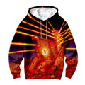 Digimon Adventure Mugendramon Red Aura Firing Orange Beam Anime Apparel