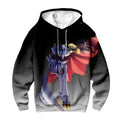 Digimon Adventure Omegamon Standing In Red Cape Anime Apparel