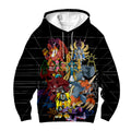 Digimon Adventure Original Team Standing In Black Anime Apparel