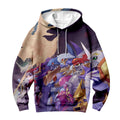 Digimon Adventure Purple Blue Digimon Team Anime Apparel