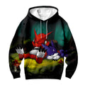 Digimon Adventure Shoutmon Veemon Sleeping Together Anime Apparel