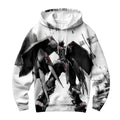 Digimon Adventure Wargreymon Black And White Battle Damage Anime Apparel