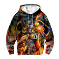 Digimon Adventure Wargreymon Blazing Orange Flames Anime Apparel