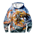 Digimon Adventure Wargreymon Blue In Flames Battle Anime Apparel