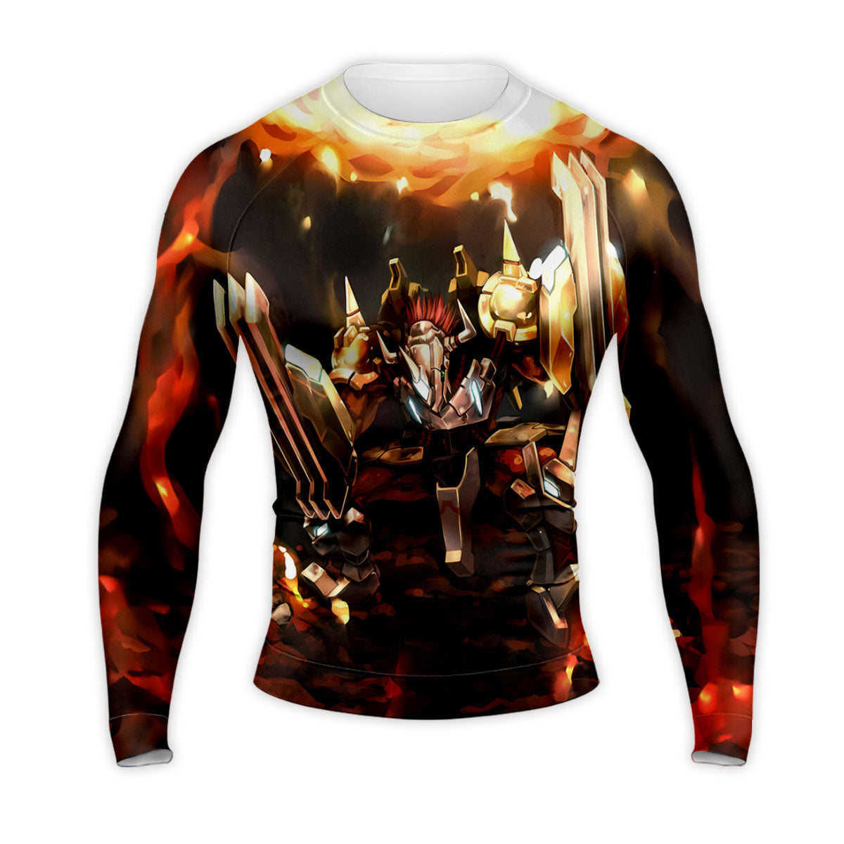 Digimon Adventure Wargreymon Standing In Orange Flames Anime Apparel