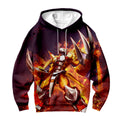 Digimon Adventure Wargreymon Standing In Orange Flames Preparing To Attack Anime Apparel