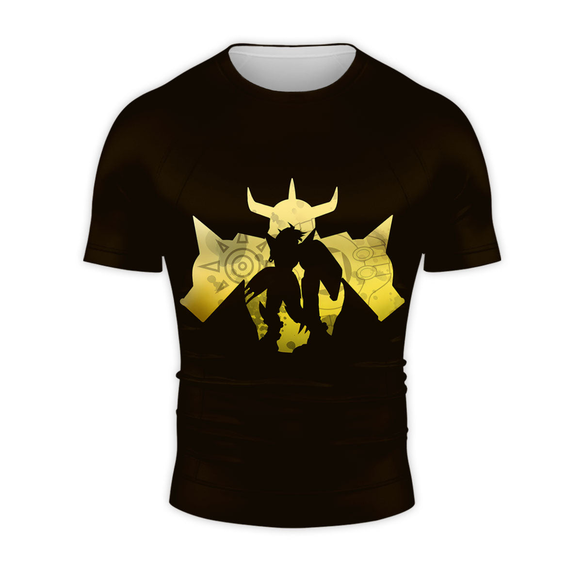Digimon Adventure Wargreymon Yellow Silhouette Anime Apparel