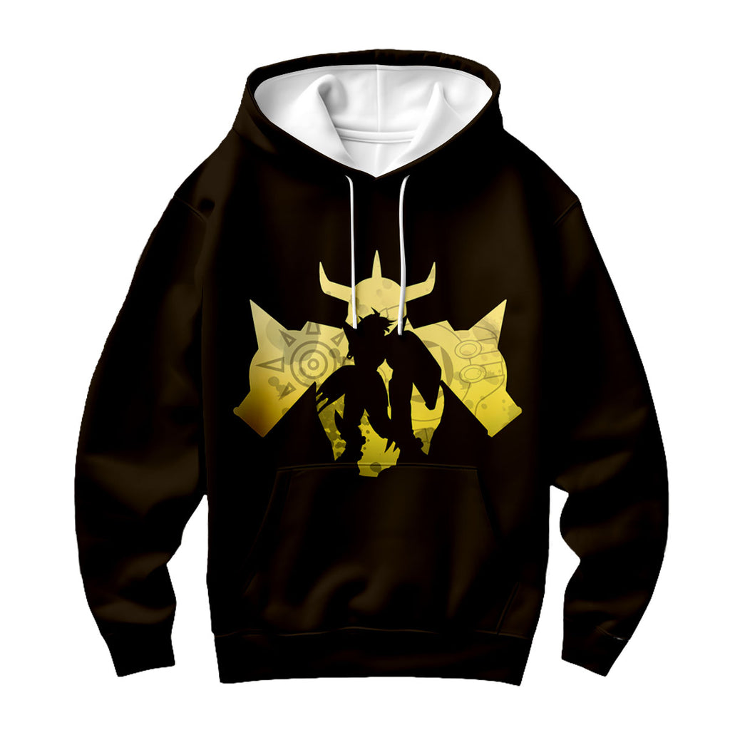 Digimon Adventure Wargreymon Yellow Silhouette Anime Apparel