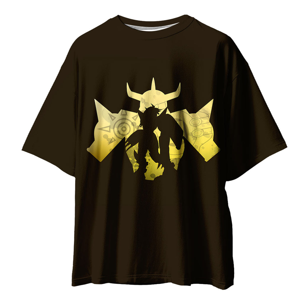 Digimon Adventure Wargreymon Yellow Silhouette Anime Apparel