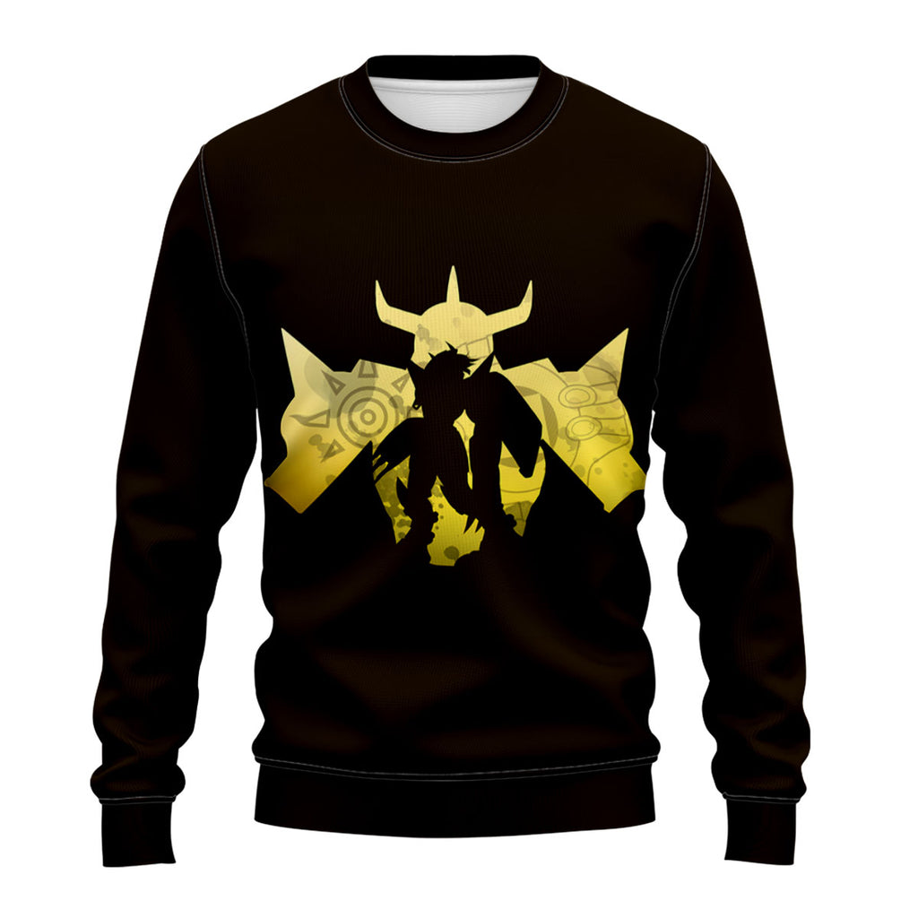 Digimon Adventure Wargreymon Yellow Silhouette Anime Apparel