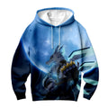 Digimon Adventure Weregarurumon And Blue Moon Standing Together Anime Apparel