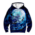 Digimon Adventure Weregarurumon Attacking Under Blue Moonlight Anime Apparel