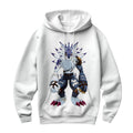 Digimon Adventure Weregarurumon Standing White And Blue Anime Apparel