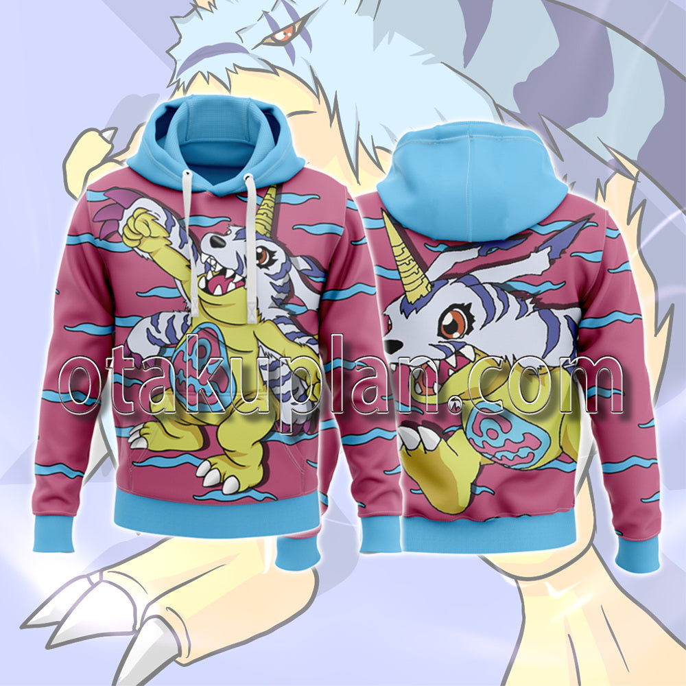 Digimon Gabumon Pattern Hoodie