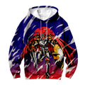 Digimon Gallantmon Flying In Red And Blue Aura Anime Apparel