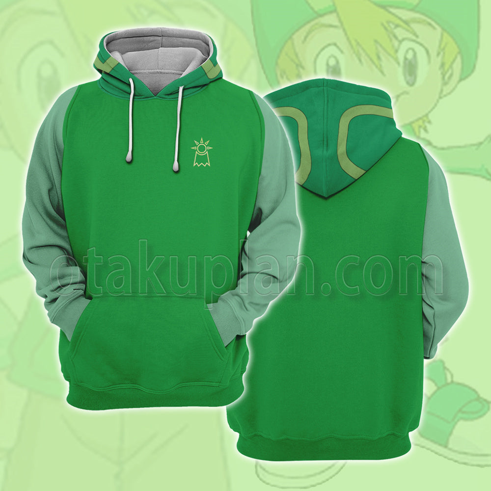 Digimon Takaishi Takeru Childhood Casual Clothes Cosplay Hoodie