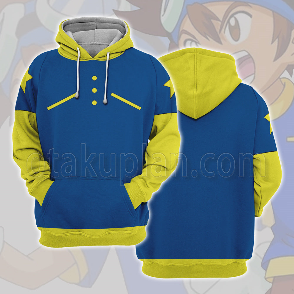 Digimon Yagami Taichi Blue Star Casual Clothes Cosplay Hoodie