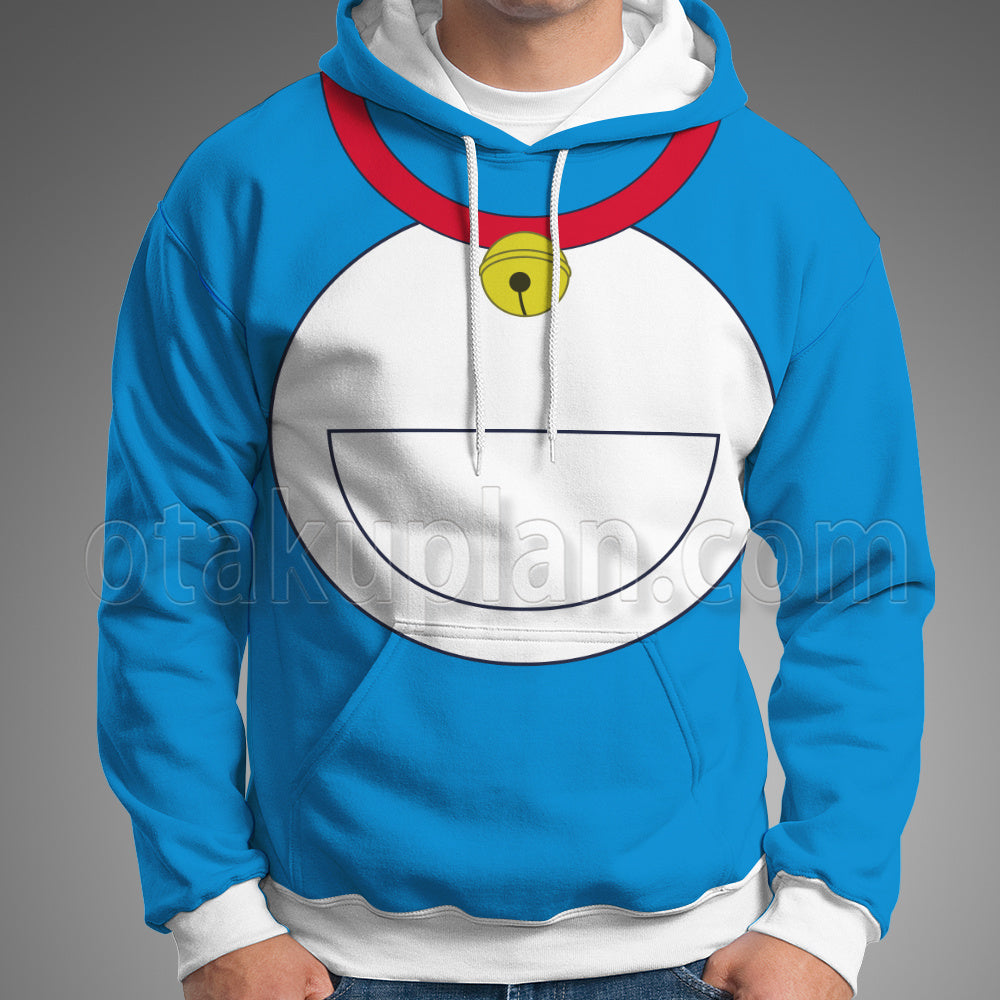 Doraemon Classic Blue Look Cosplay Hoodie