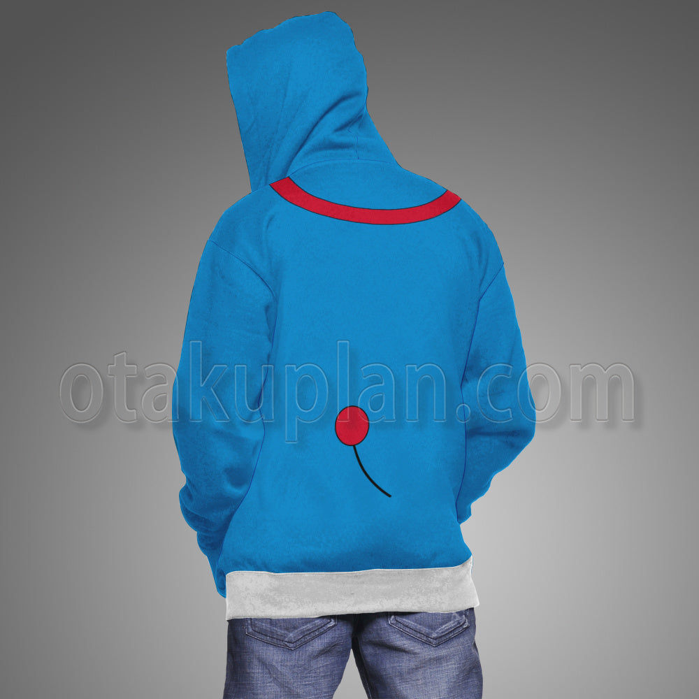 Doraemon Classic Blue Look Cosplay Hoodie