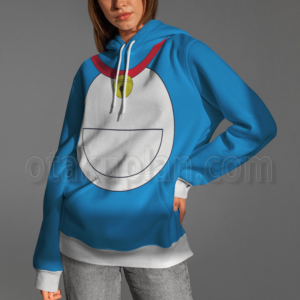 Doraemon Classic Blue Look Cosplay Hoodie