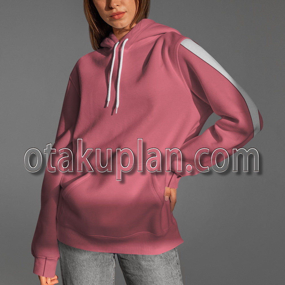 Dragon Ball Android 18 Pink Sportswear Cosplay Hoodie