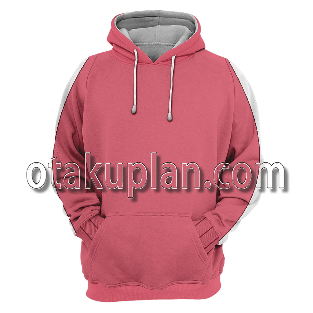 Dragon Ball Android 18 Pink Sportswear Cosplay Hoodie